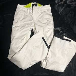 EUC Burton Gloria White Snow Pants Small Tall S/T